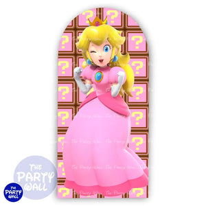 Princesa Peach - Funda para mampara de punta redonda o rectangular Mampara de punta redonda