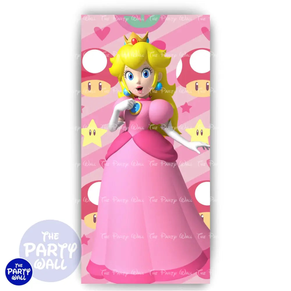 Princesa Peach - Funda para mampara de punta redonda o rectangular Mampara de punta redonda