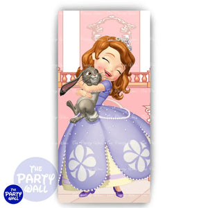 Princesa Sofia - Funda para mampara de punta redonda o rectangular Mampara de punta redonda