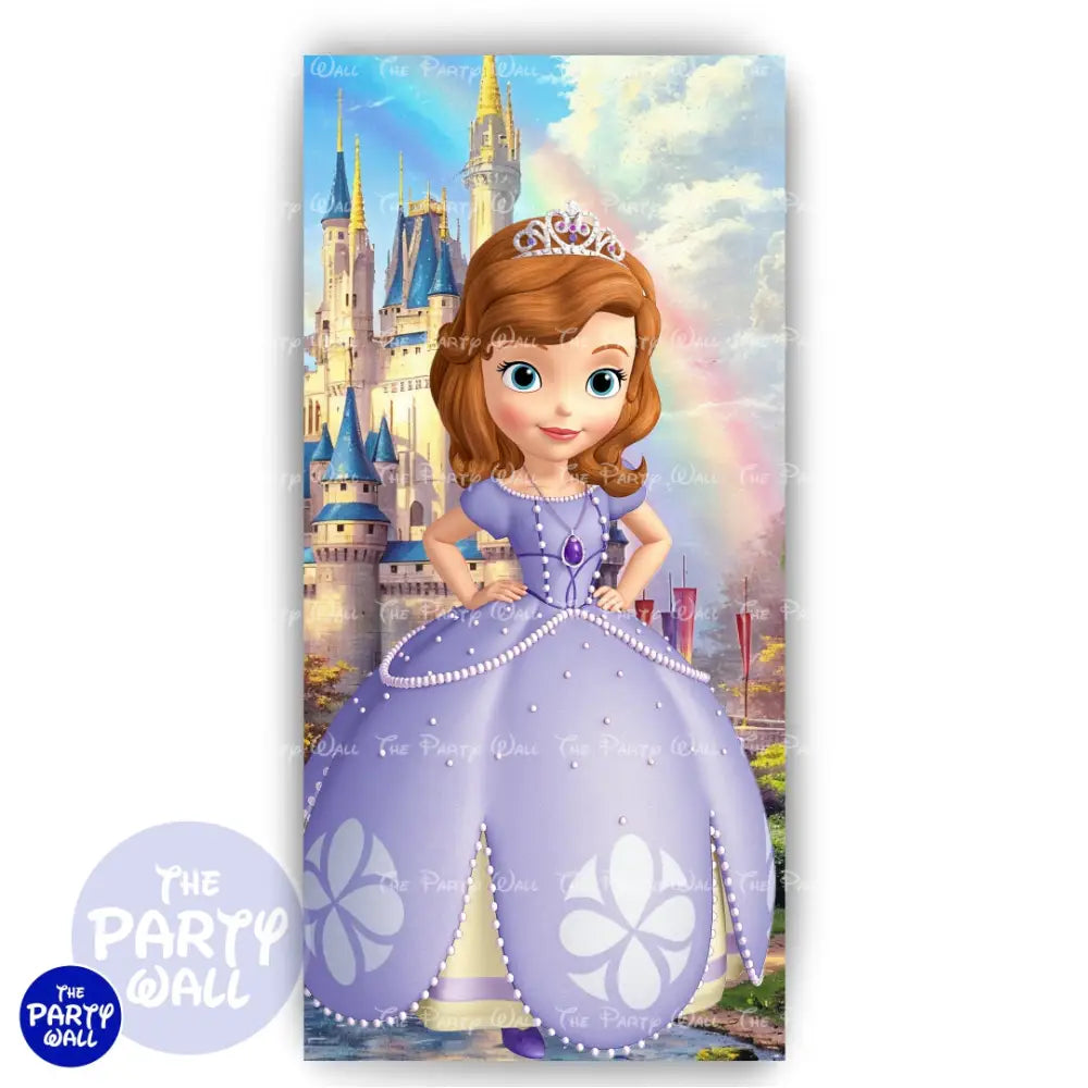 Princesa Sofia - Funda para mampara de punta redonda o rectangular Mampara de punta redonda