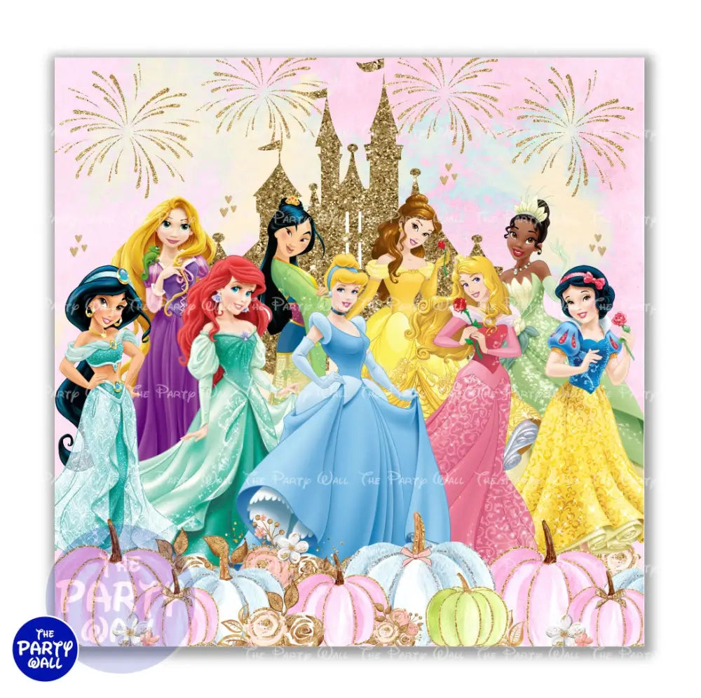 Princesas - Funda para mampara cuadrada o rectangular Cuadrado o Rectangular