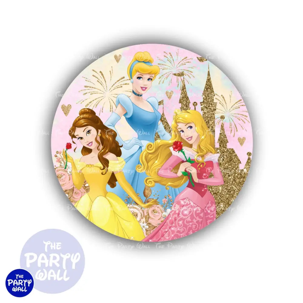 Princesas - Funda para mampara redonda Circular
