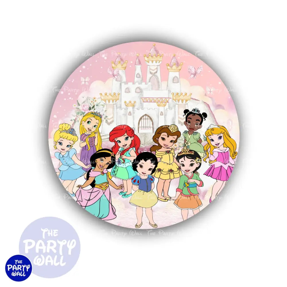 Princesas - Funda para mampara redonda Circular