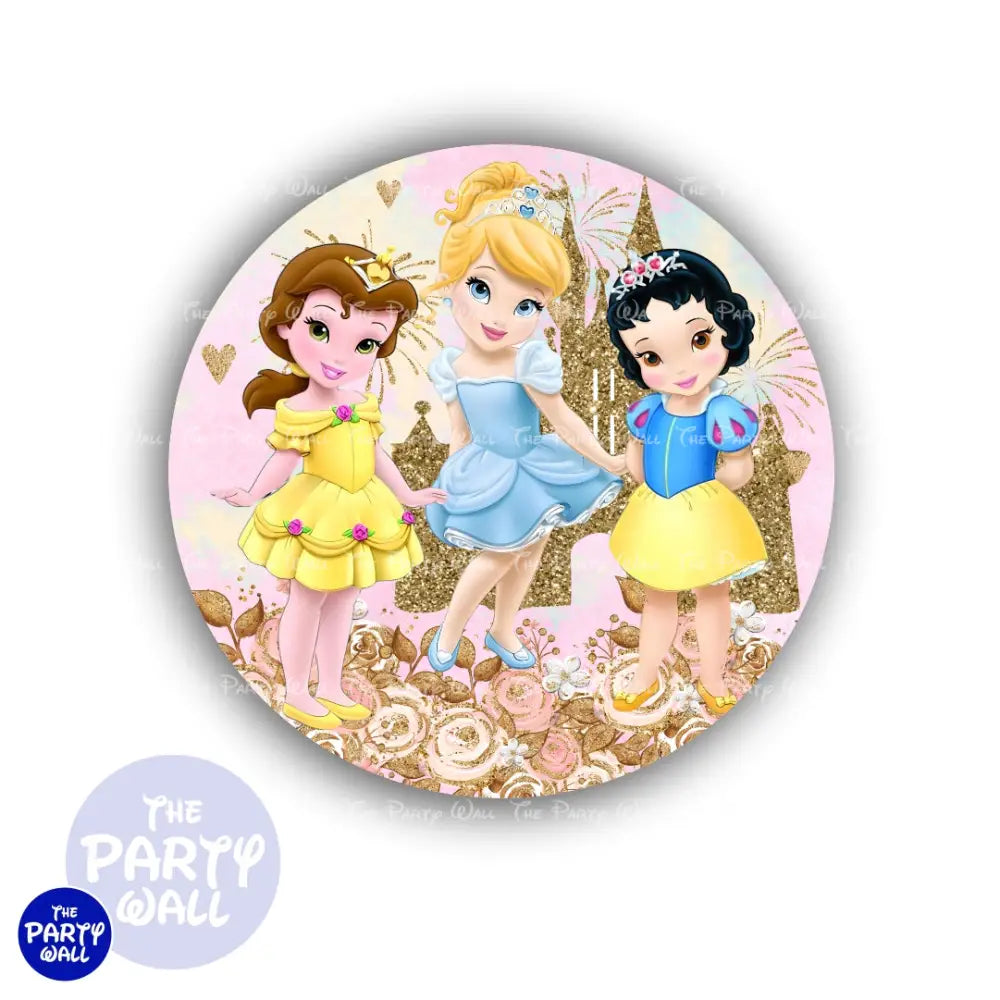 Princesas - Funda para mampara redonda Circular