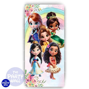 Princesas Mampara de punta redonda o rectangular Mampara de punta redonda