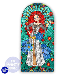 Princesas - Mampara de punta redonda o rectangular Mampara de punta redonda