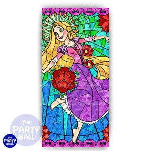 Princesas - Mampara de punta redonda o rectangular Mampara de punta redonda