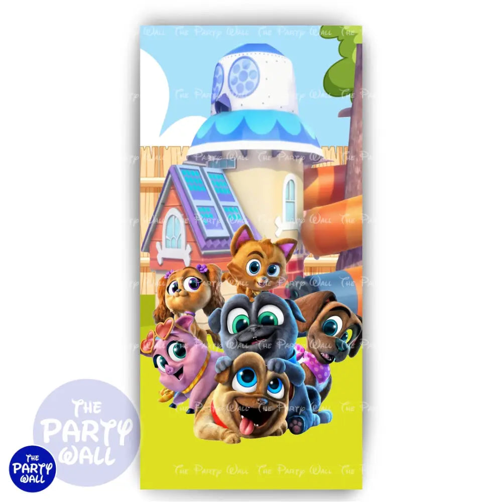 Puppy Dog Paws - Funda para mampara de punta redonda o rectangular Mampara de punta redonda