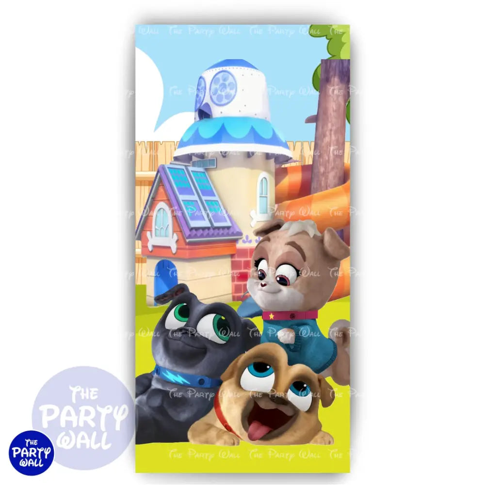 Puppy Dog Paws - Funda para mampara de punta redonda o rectangular Mampara de punta redonda