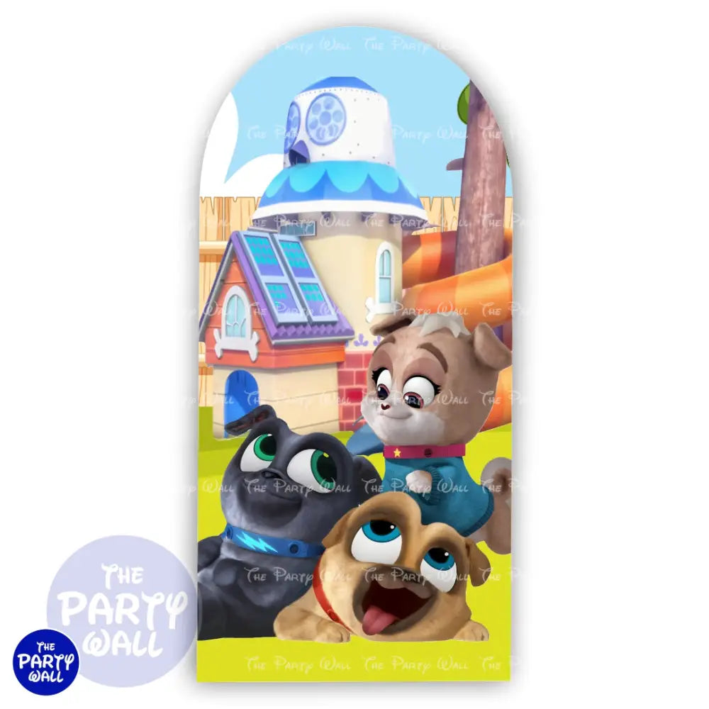 Puppy Dog Paws - Funda para mampara de punta redonda o rectangular Mampara de punta redonda