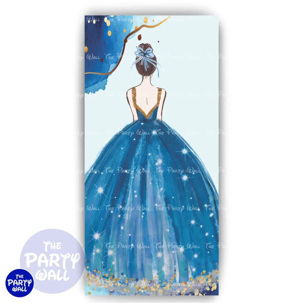 Quince Años - Funda para mampara de punta redonda o rectangular Mampara de punta redonda