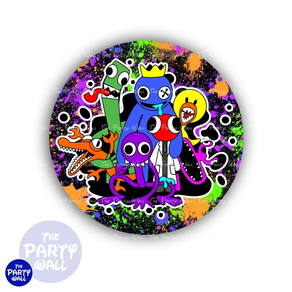 Rainbow Friends - Funda para mampara circular Circular