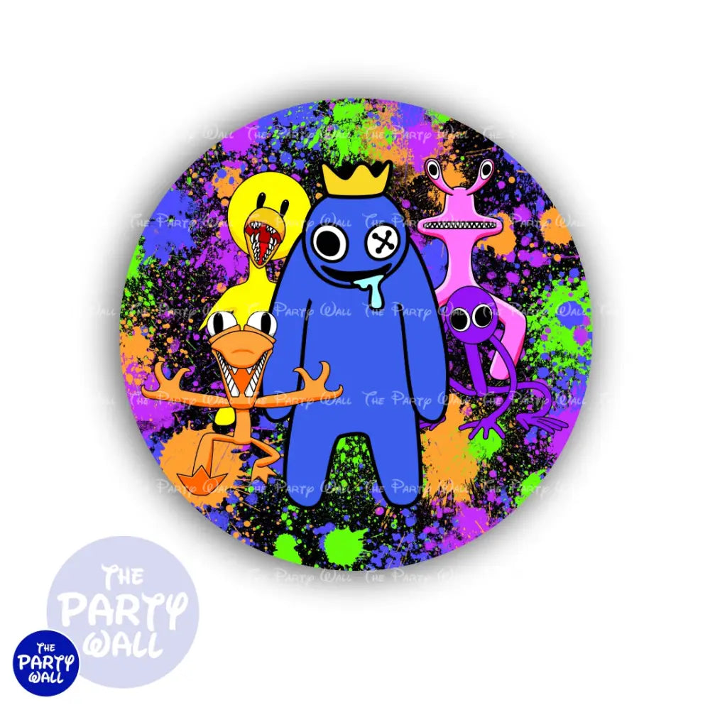 Rainbow Friends - Funda para mampara circular Circular