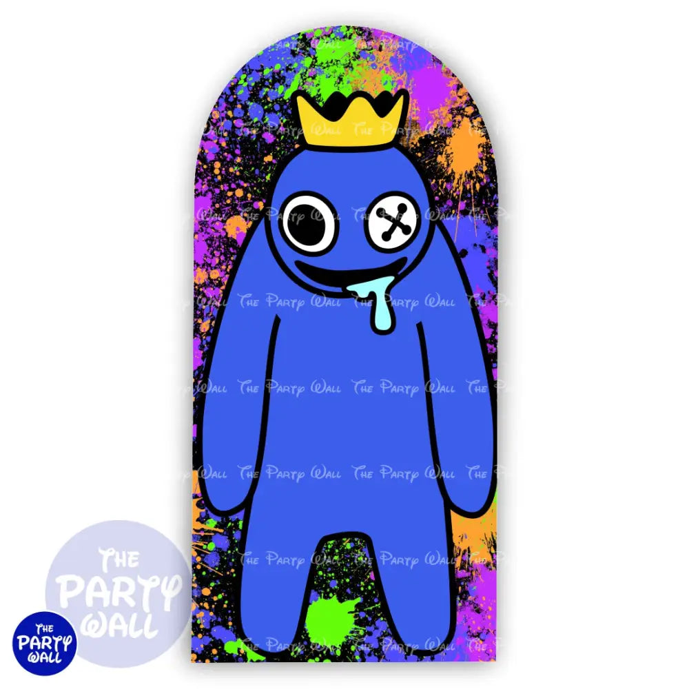 Rainbow Friends - Funda para mampara de punta redonda o rectangular Mampara de punta redonda