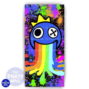 Rainbow Friends - Funda para mampara de punta redonda o rectangular Mampara de punta redonda