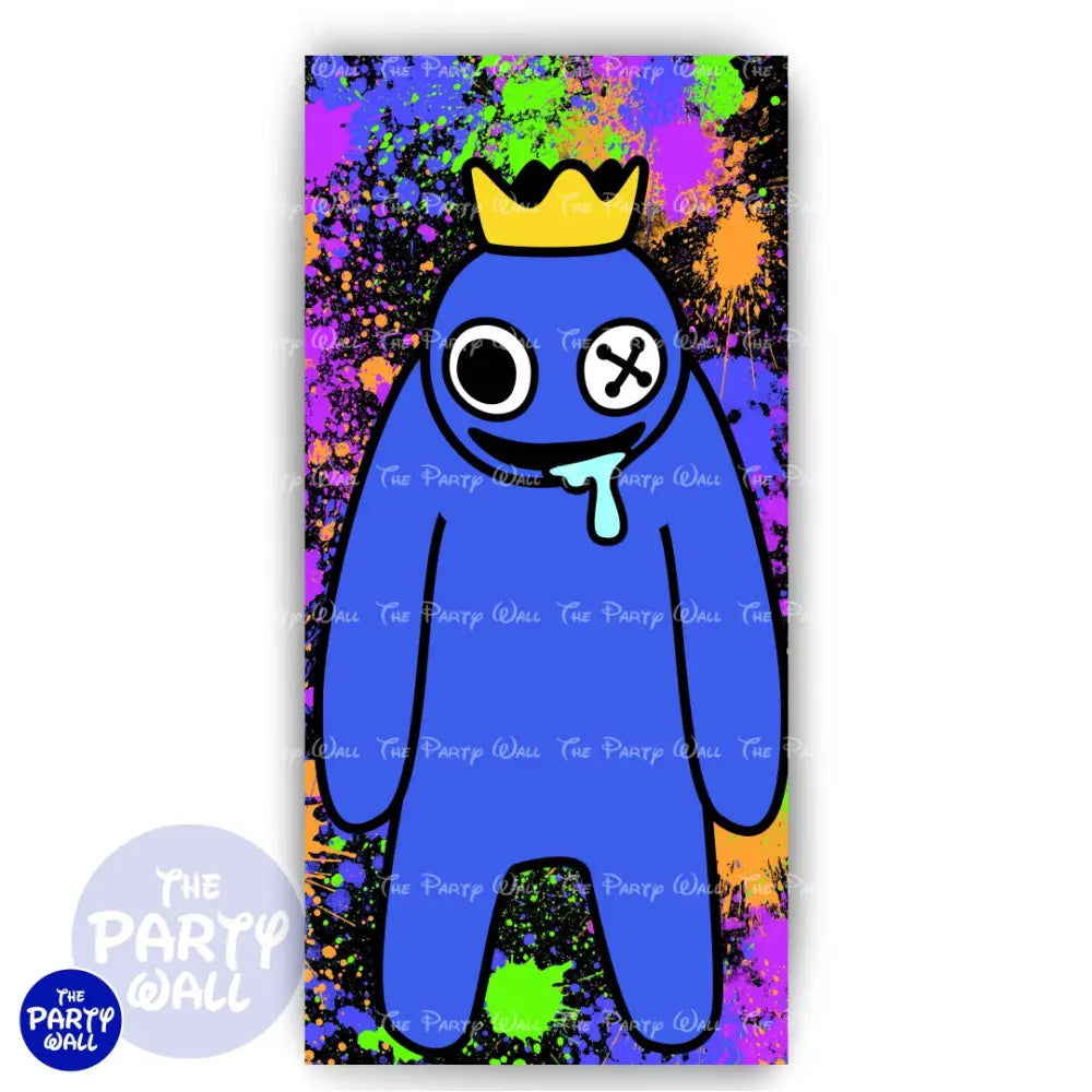 Rainbow Friends - Funda para mampara de punta redonda o rectangular Mampara de punta redonda