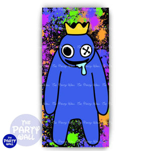 Rainbow Friends - Funda para mampara de punta redonda o rectangular Mampara de punta redonda