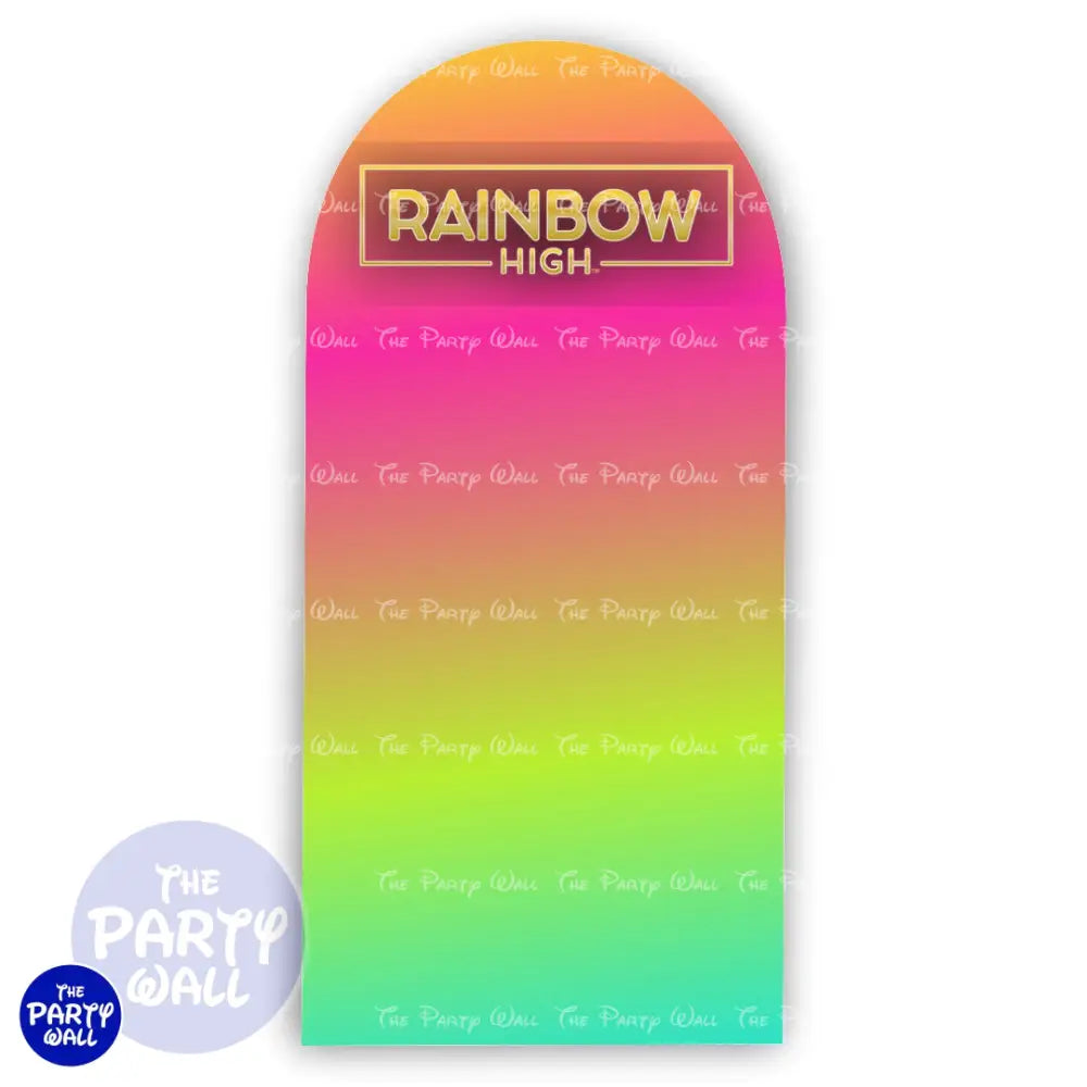 Rainbow High - Funda para mampara de punta redonda o rectangular Mampara de punta redonda