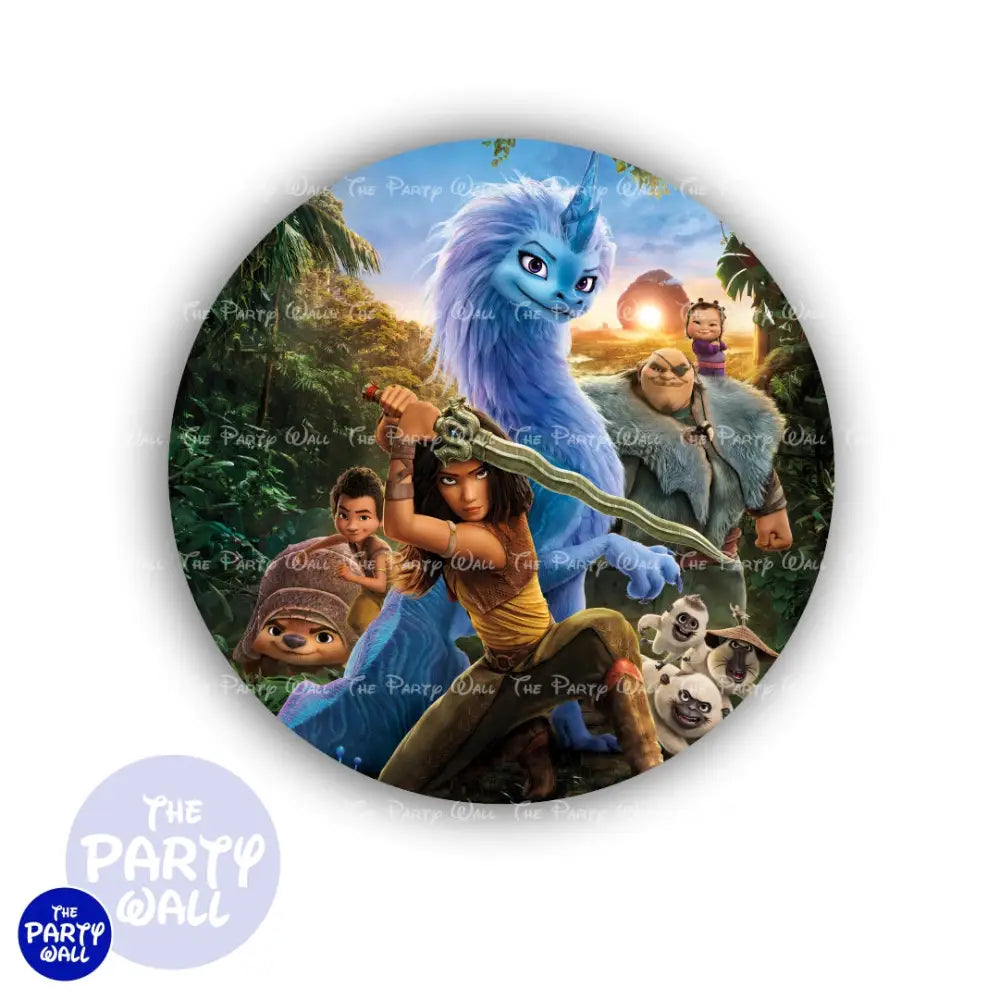 Raya y el último dragón - Funda para mampara circular Circular