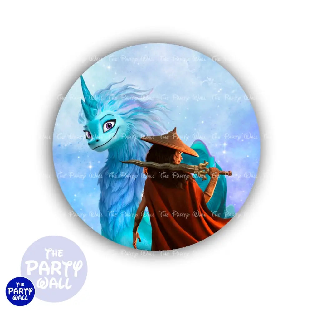 Raya y el último dragón - Funda para mampara circular Circular