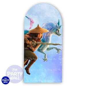 Raya y el último dragón - Funda para mampara de punta redonda o rectangular Mampara de punta redonda