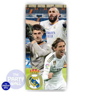 Real Madrid - Funda para mampara de punta redonda o rectangular Mampara de punta redonda