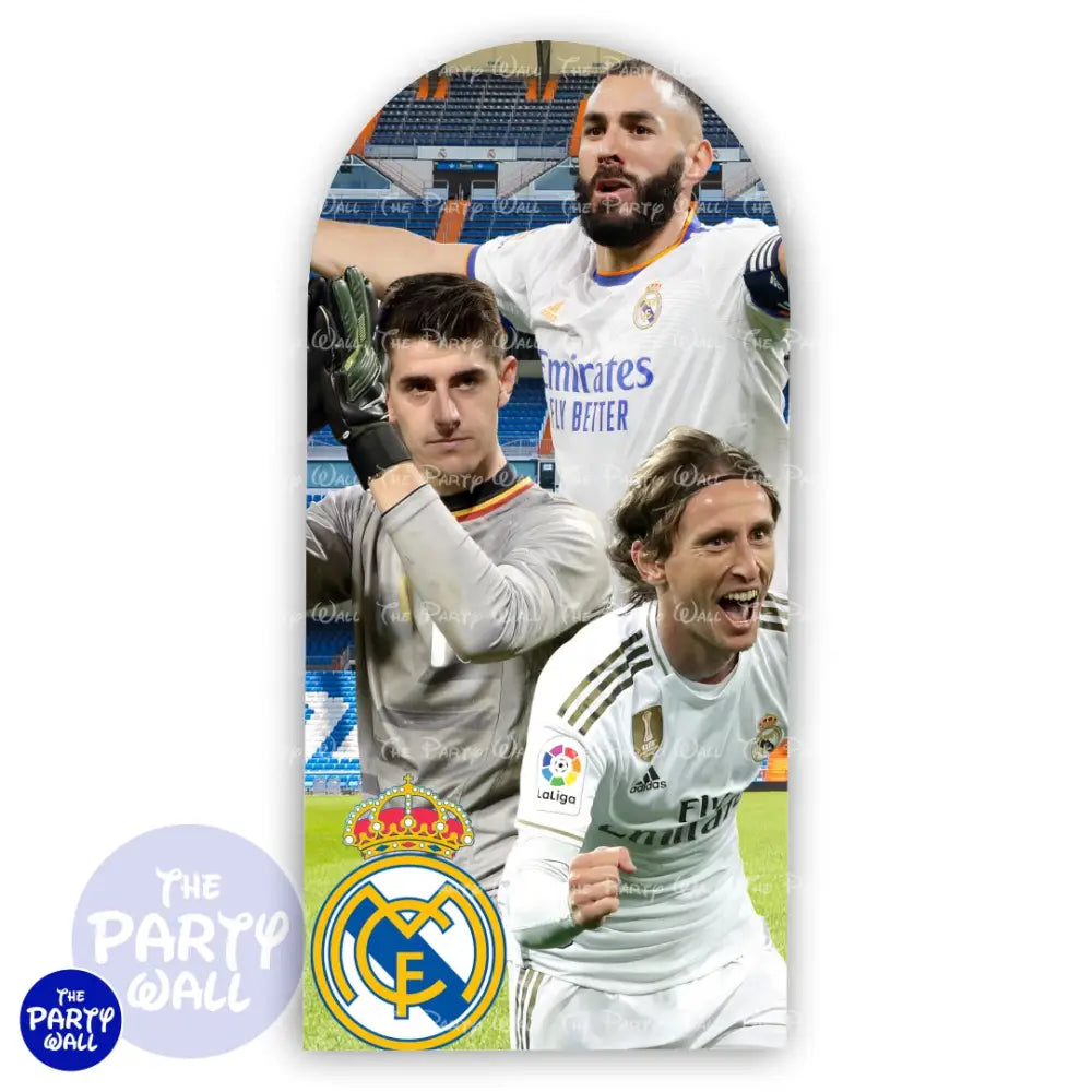 Real Madrid - Funda para mampara de punta redonda o rectangular Mampara de punta redonda