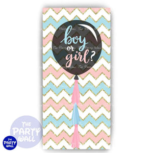 Revelación de Sexo - Funda para mampara de punta redonda o rectangular Mampara de punta redonda