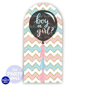 Revelación de Sexo - Funda para mampara de punta redonda o rectangular Mampara de punta redonda