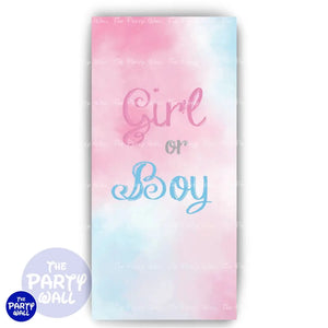 Revelación de Sexo - Funda para mampara de punta redonda o rectangular Mampara de punta redonda