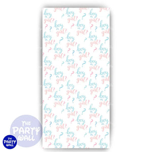 Revelación de Sexo - Funda para mampara de punta redonda o rectangular Mampara de punta redonda