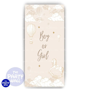 Revelación de Sexo - Funda para mampara de punta redonda o rectangular - Mampara de punta redonda
