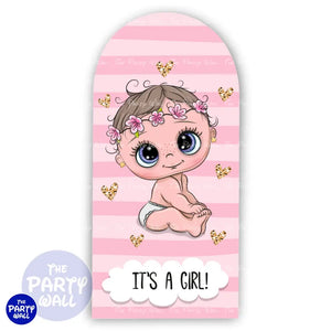 Revelación de Sexo - Funda para mampara de punta redonda o rectangular Mampara de punta redonda