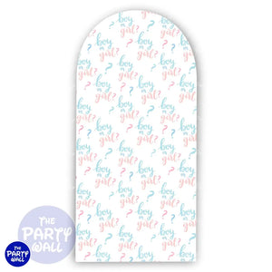 Revelación de Sexo - Funda para mampara de punta redonda o rectangular Mampara de punta redonda