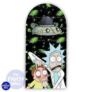 Rick y Morty - Funda para mampara de punta redonda o rectangular Mampara de punta redonda
