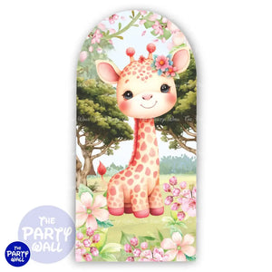 Safari Cute - Funda para mampara de punta redonda o rectangular Mampara de punta redonda