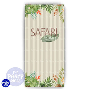 Safari Cute - Funda para mampara de punta redonda o rectangular Mampara de punta redonda