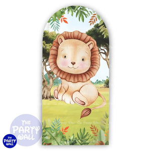 Safari Cute - Funda para mampara de punta redonda o rectangular Mampara de punta redonda