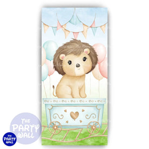 Safari Cute - Funda para mampara de punta redonda o rectangular Mampara de punta redonda