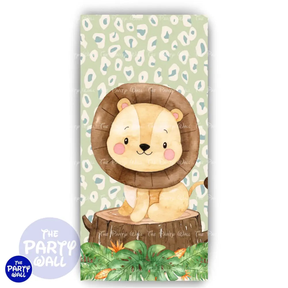 Safari Cute - Funda para mampara de punta redonda o rectangular Mampara de punta redonda