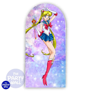Sailor Moon - Funda para mampara de punta redonda o rectangular Mampara de punta redonda