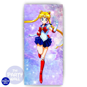 Sailor Moon - Funda para mampara de punta redonda o rectangular Mampara de punta redonda