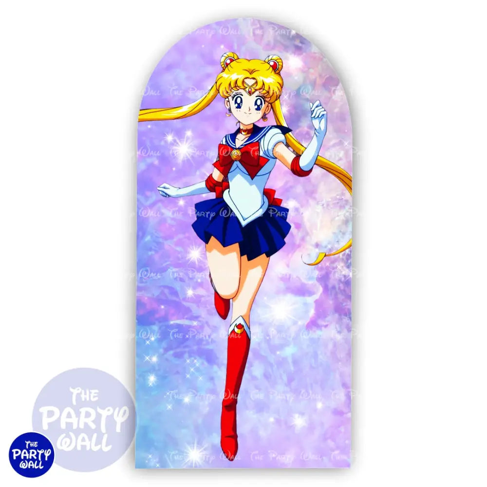 Sailor Moon - Funda para mampara de punta redonda o rectangular Mampara de punta redonda