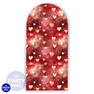 San Valentín - Funda para mampara de punta redonda o rectangular Mampara de punta redonda