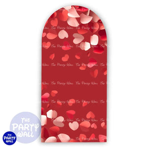 San Valentín - Funda para mampara de punta redonda o rectangular Mampara de punta redonda