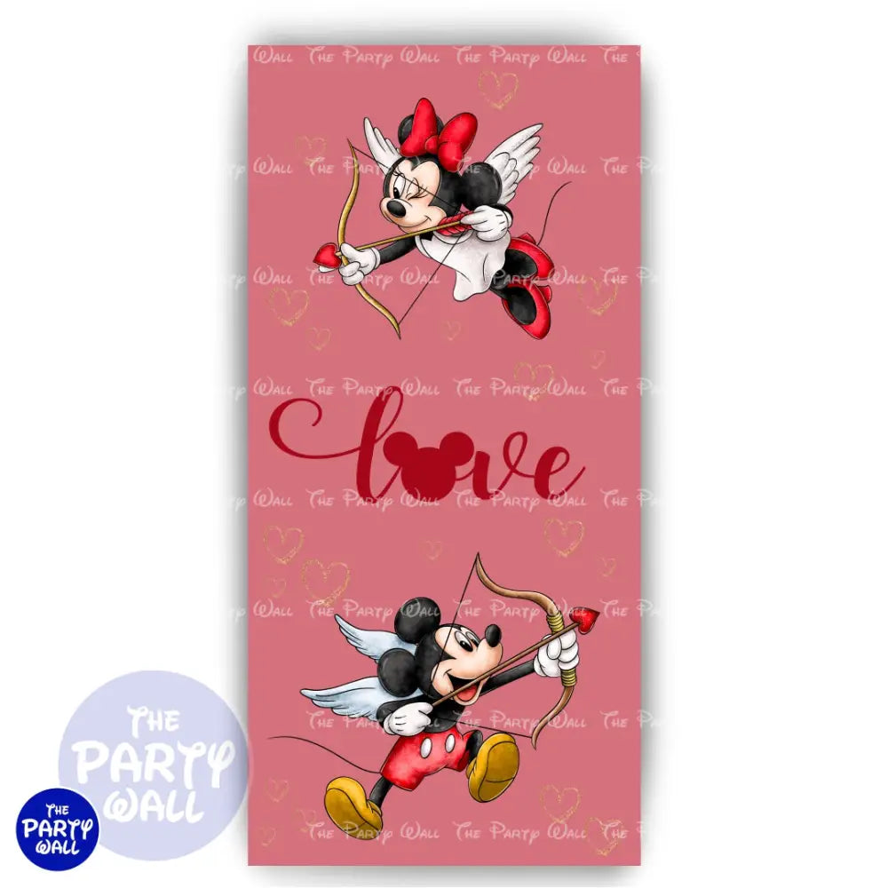 San Valentín - Funda para mampara de punta redonda o rectangular Mampara de punta redonda