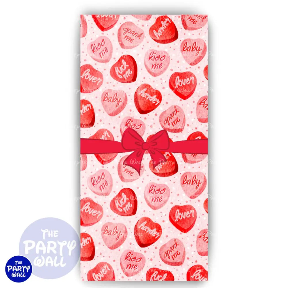 San Valentín - Funda para mampara de punta redonda o rectangular Mampara de punta redonda