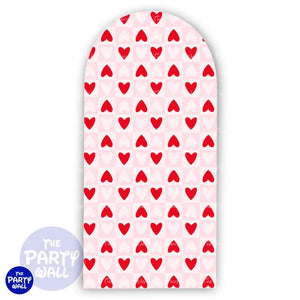San Valentín - Funda para mampara de punta redonda o rectangular Mampara de punta redonda