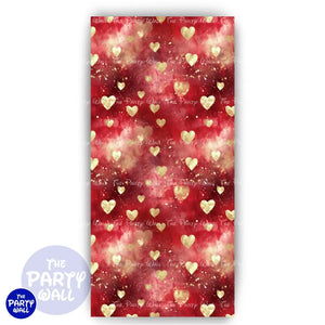 San Valentín - Funda para mampara de punta redonda o rectangular Mampara de punta redonda