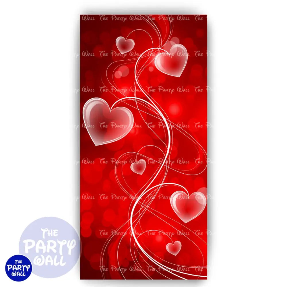 San Valentín - Funda para mampara de punta redonda o rectangular Mampara de punta redonda